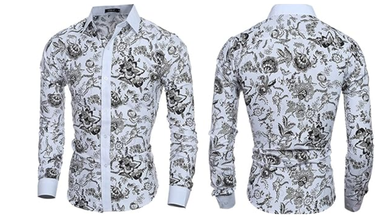 Thesparkshop.in:Product/Flower-Style-Casual-Men-Shirt-Long-Sleeve-And-Slim-Fit-Mens-Clothes